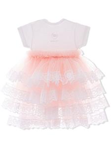 Tulleen Bella Jurk met ruches - Roze