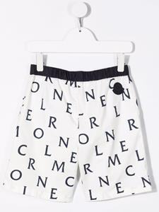 monclerenfant Moncler Enfant Shorts met logoprint - Wit