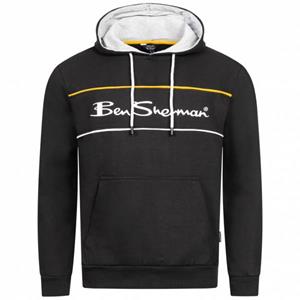 Ben Sherman Two Colour Panel Heren Hoody 0067811-ZWART