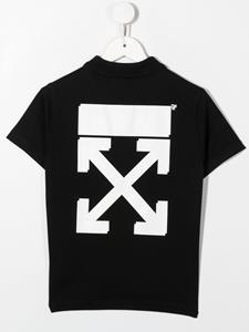 Off-White Kids T-shirt met pijlprint - Zwart