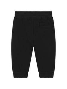 dolce&gabbanakids Dolce & Gabbana Kids Joggingbroek met logoprint - Zwart