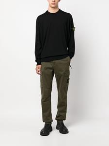 stoneisland Stone Island Trui met Compass-logopatch - Zwart
