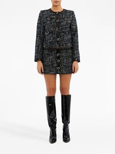 Jacques tweed buttoned jacket - Zwart
