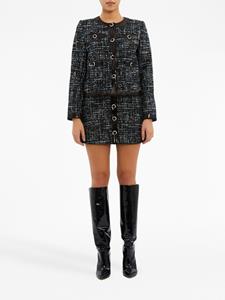 Rebecca Vallance Jacques tweed buttoned jacket - Zwart