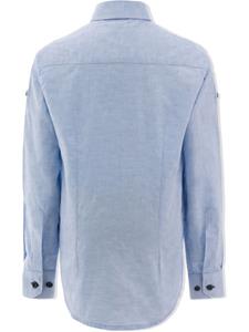 Moustache Shirt met ananasprint - Blauw