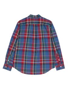 Ralph Lauren Kids Geruit shirt - Blauw