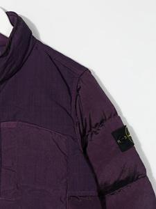 Stone Island Junior Gewatteerd donsjack - Paars