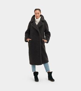 Ugg Gertrude Long Teddy Coat in Ink Black  Other