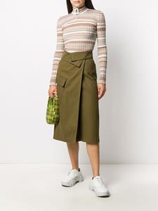 Kenzo Rok met wikkeltaille - Groen