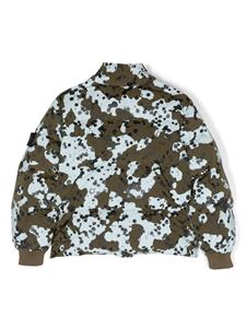 stoneislandjunior Stone Island Junior Jack met abstract patroon - Groen