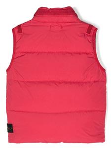 stoneislandjunior Stone Island Junior Bodywarmer met Compass-logopatch - Rood