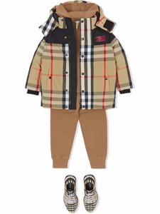burberrykids Burberry Kids Jack met capuchon - Beige