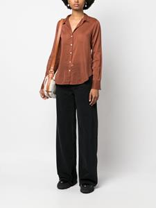 Blouse met lange mouwen - Bruin