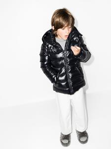 Moncler Enfant Donsjack met print - Zwart