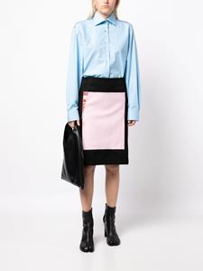 rafsimons Raf Simons Tweekleurige rok - Zwart