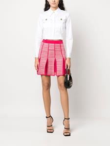elisabettafranchi Elisabetta Franchi High waist plooirok - Roze