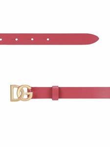 Dolce & Gabbana Kids Leren riem - Roze