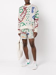 RHUDE Intarsia gebreide trui - Beige