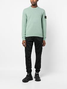 Stone Island Sweater met logopatch - Groen