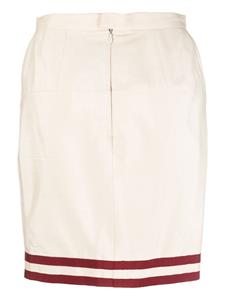 chanelpre-owned CHANEL Pre-Owned 1980s high waist kokerrok - Beige
