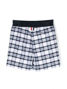 thombrownekids Thom Browne Kids Twill shorts - Blauw