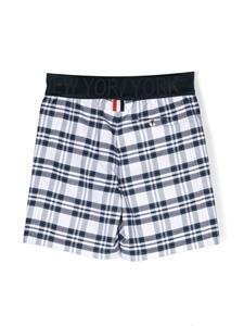 Thom Browne Kids Twill shorts - Blauw