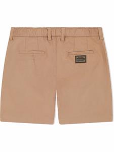 dolce&gabbanakids Dolce & Gabbana Kids Shorts met trekkoord - Beige