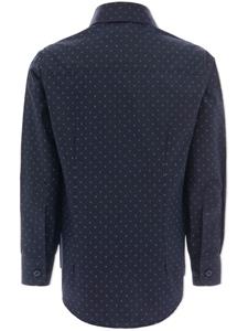 Moustache Fleur-de-lis blouse - Blauw