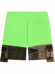 dolce&gabbanakids Dolce & Gabbana Kids Shorts met camouflageprint - Veelkleurig