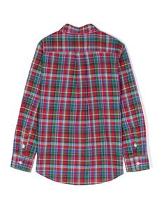 Ralph Lauren Kids Geruit shirt - Rood