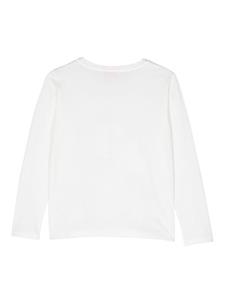 puccijunior PUCCI Junior T-shirt met logoprint - Wit