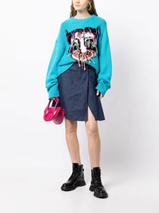 balenciagapre-owned Balenciaga Pre-Owned Denim rok - Blauw