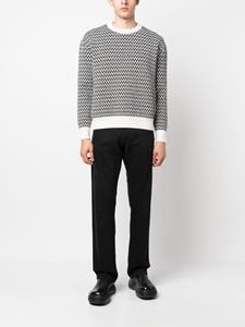 Lanvin Trui met chevron patroon - Zwart