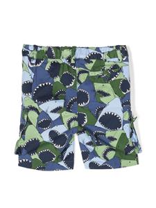 Il Gufo Shorts van stretch-katoen - Blauw