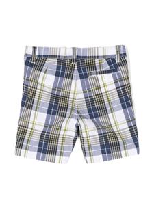 Il Gufo Geruite shorts - Blauw