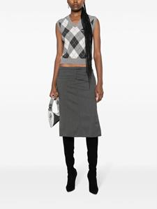Courrèges Rok met logopatch - Grijs