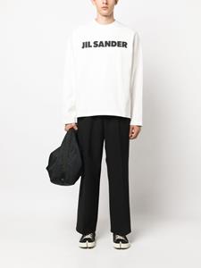 jilsander Jil Sander Sweater met logoprint - Wit