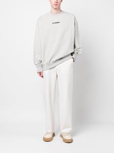 jilsander Jil Sander Sweater met logoprint - Grijs