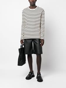 jilsander Jil Sander Gestreepte sweater met lange mouwen - Beige