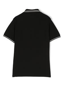 stoneislandjunior Stone Island Junior Poloshirt met Compass-logopatch - Zwart