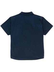 Burberry Kids Overhemd met logoprint - Blauw