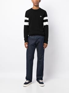 fredperry Fred Perry Sweater met geborduurd logo - Zwart