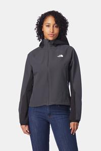 The North Face Athletic Outdoor Hoodie Softshell Jas Dames Donkergrijs/Zwart