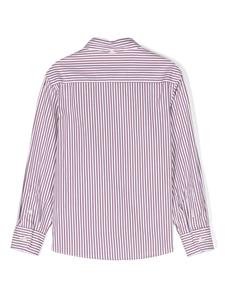 brunellocucinellikids Brunello Cucinelli Kids Shirt met logopatch - Wit