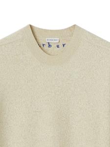 Burberry Wollen trui met ronde hals - Beige