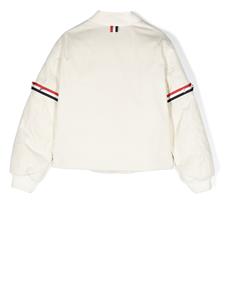 thombrownekids Thom Browne Kids Gewatteerd bomberjack - Wit