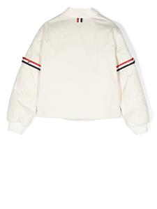 Thom Browne Kids Gewatteerd bomberjack - Wit