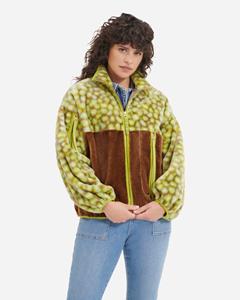Ugg Marlene Faux Fur Jacket voor Dames in Edamame Spotty  Polyester