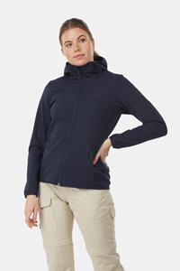 Jack Wolfskin Bornberg Softshell Jas Dames Donkerblauw