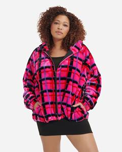 Ugg Olympia Plaid Punk Jacket voor Dames in Rock Rose Plaid Punk  Polyester